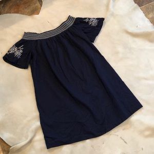 Isabel maternity simple navy blue dress